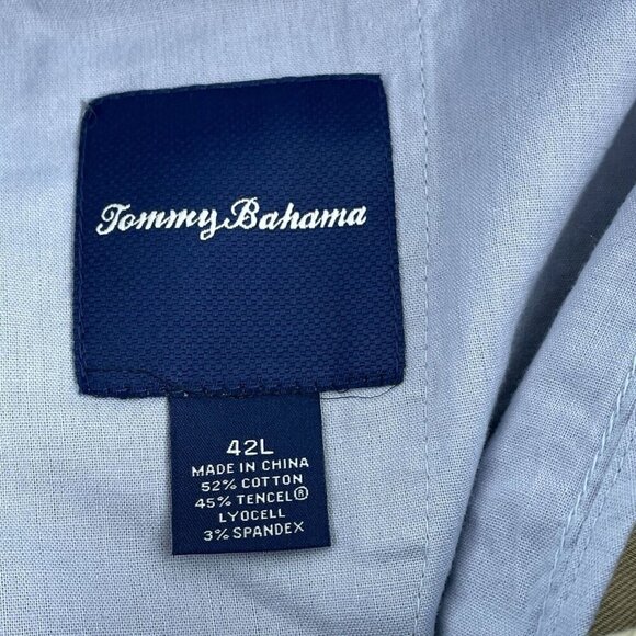 Tommy Bahama Mens 42L Khaki Shorts Cotton Tencel Spandex Blend 2568 - Picture 3 of 8